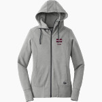 MILLBURY SR HIGH SCHOOL WOOLIES <span class="pdp-name-mascot">MILLBURY MEMORIAL WOOLIES</span> New Era Women's Tri-Blend Fleece Full-Zip Hoodie Front Thumbnail