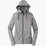WIRT COUNTY HIGH SCHOOL TIGERS New Era Women's Tri-Blend Fleece Full-Zip Hoodie Front Thumbnail
