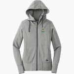 Triplett Tech <span class="pdp-name-mascot">Triplett Business and Technical Institute</span> New Era Women's Tri-Blend Fleece Full-Zip Hoodie Front Thumbnail