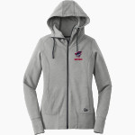 WESTWOOD HIGH SCHOOL PATRIOTS <span class="pdp-name-mascot">WESTWOOD PATRIOTS</span> New Era Women's Tri-Blend Fleece Full-Zip Hoodie Front Thumbnail