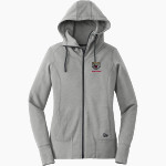 Tourtellotte Memorial Tigers New Era Women's Tri-Blend Fleece Full-Zip Hoodie Front Thumbnail