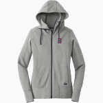 Detroit Mercy Titans Sideline Store <span class="pdp-name-mascot">UDM Titans</span> New Era Women's Tri-Blend Fleece Full-Zip Hoodie Front Thumbnail