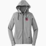 Roseville Panthers New Era Women's Tri-Blend Fleece Full-Zip Hoodie Front Thumbnail
