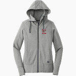 St. John's Prep Red Storm New Era Women's Tri-Blend Fleece Full-Zip Hoodie Front Thumbnail