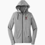 Allendale Yellowjackets <span class="pdp-name-mascot">Allendale Yellowjackets</span> New Era Women's Tri-Blend Fleece Full-Zip Hoodie Front Thumbnail