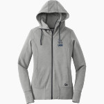 La Lumiere School Lakers Online Store New Era Women's Tri-Blend Fleece Full-Zip Hoodie Front Thumbnail