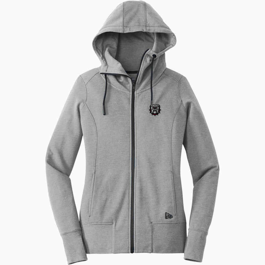 NORTH GWINNETT HIGH SCHOOL BULLDOGS <span class="pdp-name-mascot">NORTH GWINNETT BULLDOGS</span> New Era Women's Tri-Blend Fleece Full-Zip Hoodie