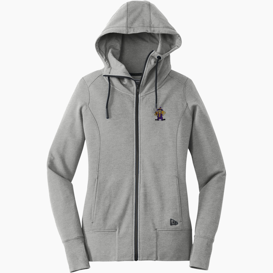 FARMINGTON HIGH SCHOOL FARMERS <span class="pdp-name-mascot">FARMINGTON FARMERS</span> New Era Women's Tri-Blend Fleece Full-Zip Hoodie