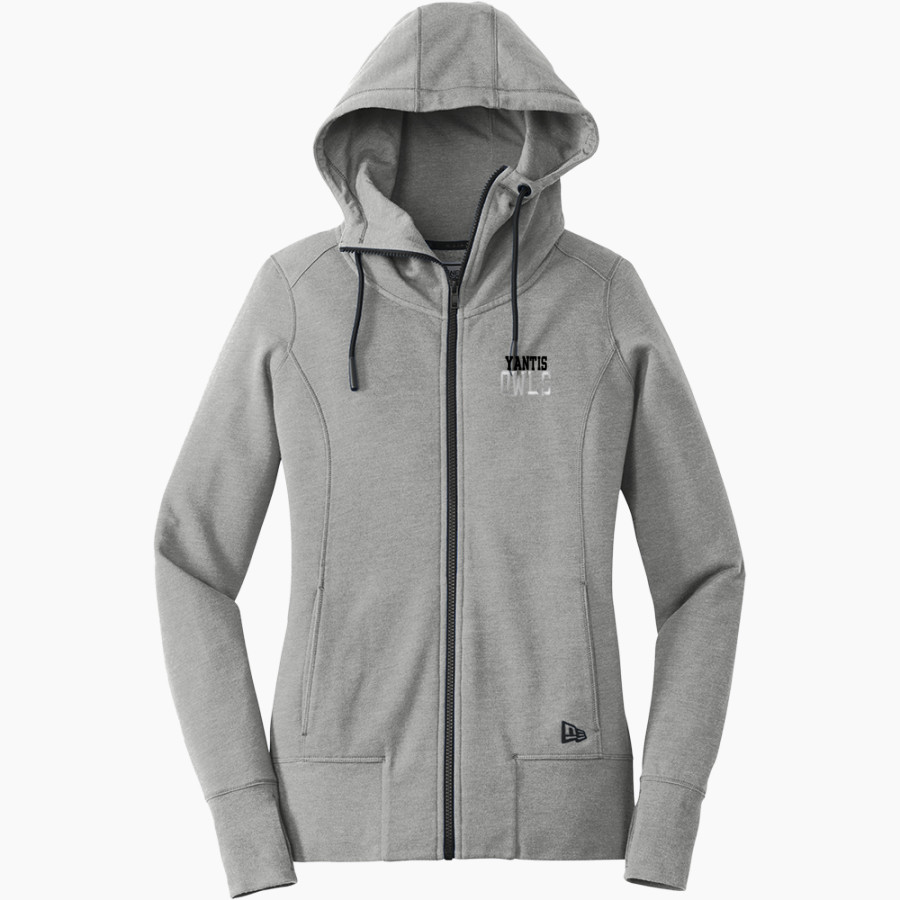 YANTIS HIGH SCHOOL OWLS <span class="pdp-name-mascot">YANTIS OWLS</span> New Era Women's Tri-Blend Fleece Full-Zip Hoodie
