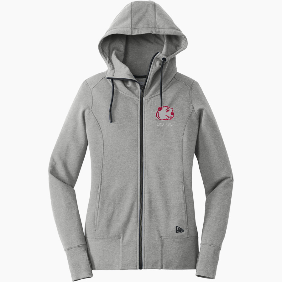 Minot State Beavers <span class="pdp-name-mascot">Minot State Beavers</span> New Era Women's Tri-Blend Fleece Full-Zip Hoodie