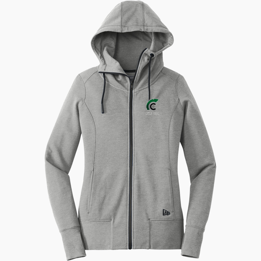 Calvary Christian Spartans <span class="pdp-name-mascot">Calvary Christian Spartans</span> New Era Women's Tri-Blend Fleece Full-Zip Hoodie