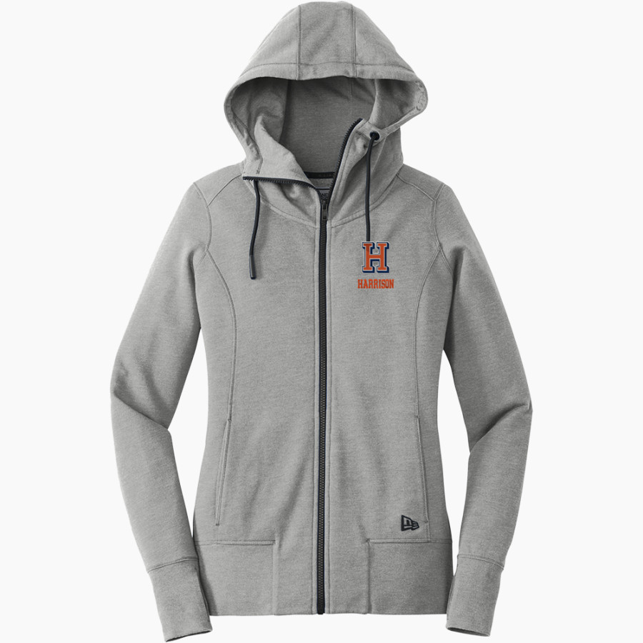 HARRISON RAIDERS <span class="pdp-name-mascot">WILLIAM HENRY HARRISON HIGH RAIDERS</span> New Era Women's Tri-Blend Fleece Full-Zip Hoodie
