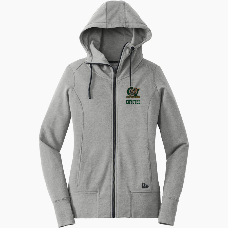CAMPO VERDE HIGH SCHOOL COYOTES <span class="pdp-name-mascot">CAMPO VERDE COYOTES</span> New Era Women's Tri-Blend Fleece Full-Zip Hoodie