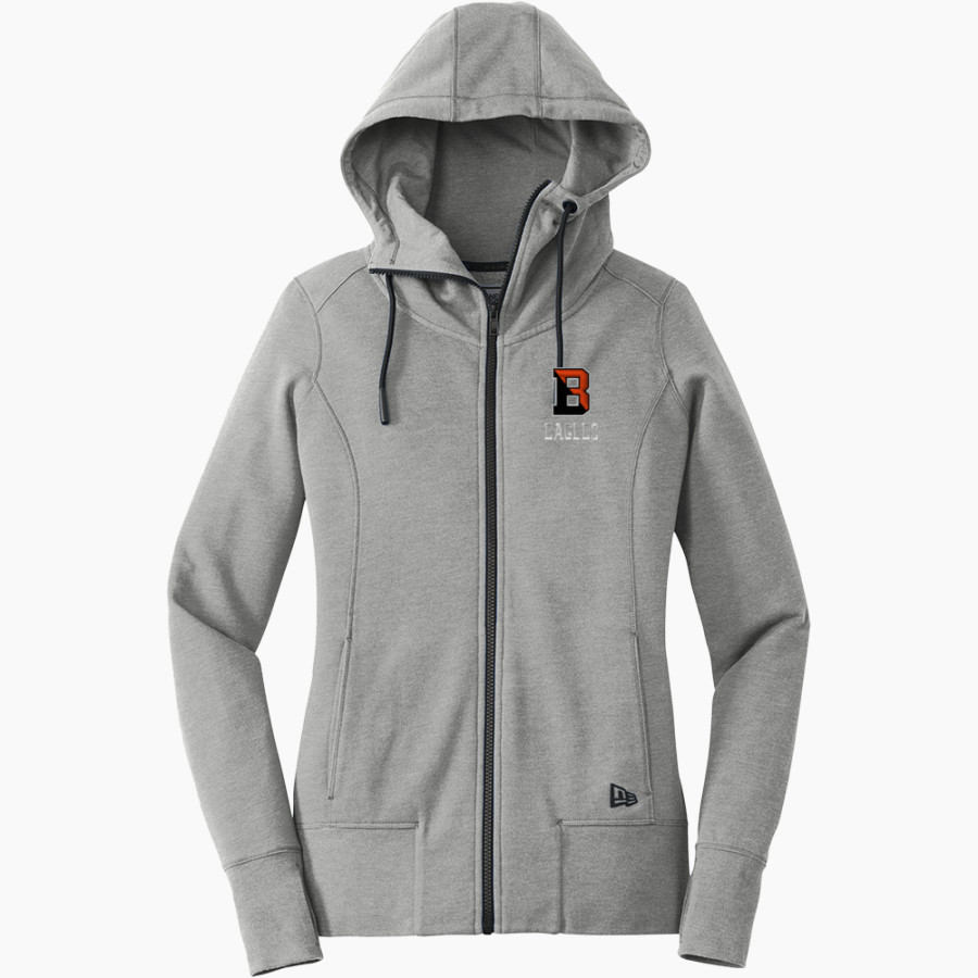 Bethlehem Eagles official sideline store <span class="pdp-name-mascot">Bethlehem Eagles</span> New Era Women's Tri-Blend Fleece Full-Zip Hoodie