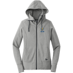 DIME BOX HIGH SCHOOL LONGHORNS <span class="pdp-name-mascot">DIME BOX LONGHORNS</span> New Era Women's Tri-Blend Fleece Full-Zip Hoodie Front Thumbnail