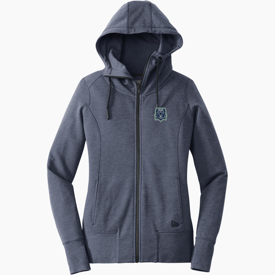 St. Patrick's Academy Wolfhounds <span class="pdp-name-mascot">Great Falls Central Catholic H S Mustangs</span> New Era Women's Tri-Blend Fleece Full-Zip Hoodie