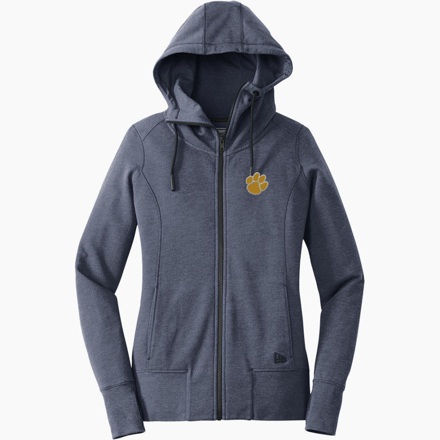 SHADE HIGH SCHOOL PANTHERS New Era Women's Tri-Blend Fleece Full-Zip Hoodie