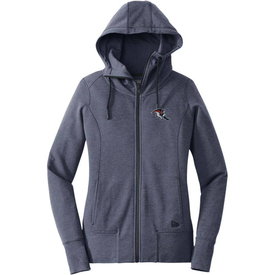 Mahomet-Seymour Bulldogs <span class="pdp-name-mascot">Mahomet-Seymour Bulldogs</span> New Era Women's Tri-Blend Fleece Full-Zip Hoodie