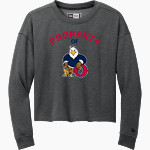 Oswalt Eagles New Era Women's Tri-Blend Fleece Long Sleeve Crew Front Thumbnail