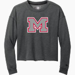 Montgomery Vikings New Era Women's Tri-Blend Fleece Long Sleeve Crew Front Thumbnail
