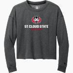 St. Cloud State University The Official Online Store New Era Women's Tri-Blend Fleece Long Sleeve Crew Front Thumbnail