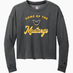 WALKER VALLEY HIGH SCHOOL MUSTANGS New Era Women's Tri-Blend Fleece Long Sleeve Crew Front Thumbnail
