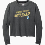 Divine Savior Academy Sharks <span class="pdp-name-mascot">Divine Savior Sharks</span> New Era Women's Tri-Blend Fleece Long Sleeve Crew Front Thumbnail