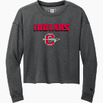 CLEVELAND HIGH SCHOOL INDIANS <span class="pdp-name-mascot">CLEVELAND INDIANS</span> New Era Women's Tri-Blend Fleece Long Sleeve Crew Front Thumbnail