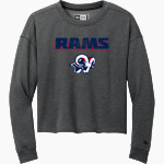 Bluefield University Sideline Store <span class="pdp-name-mascot">Bluefield University</span> New Era Women's Tri-Blend Fleece Long Sleeve Crew Front Thumbnail