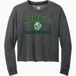 NOTRE DAME HIGH SCHOOL GREEN KNIGHTS New Era Women's Tri-Blend Fleece Long Sleeve Crew Front Thumbnail
