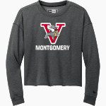 Montgomery Vikings New Era Women's Tri-Blend Fleece Long Sleeve Crew Front Thumbnail