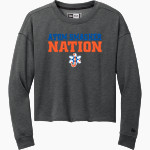 Johnson Atom Smashers <span class="pdp-name-mascot">Sol C. Johnson Atom Smashers</span> New Era Women's Tri-Blend Fleece Long Sleeve Crew Front Thumbnail