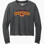 Au Gres-Sims HIGH SCHOOL WOLVERINES <span class="pdp-name-mascot">AU GRES - SIMS WOLVERINES</span> New Era Women's Tri-Blend Fleece Long Sleeve Crew Front Thumbnail