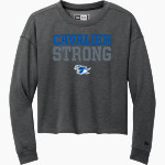 BLANCHET CATHOLIC SCHOOL CAVALIERS <span class="pdp-name-mascot">BLANCHET CATHOLIC CAVALIERS</span> New Era Women's Tri-Blend Fleece Long Sleeve Crew Front Thumbnail