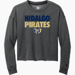 HIDALGO EARLY COLLEGE HIGH SCHOOL PIRATES <span class="pdp-name-mascot">HIDALGO EARLY COLLEGE PIRATES</span> New Era Women's Tri-Blend Fleece Long Sleeve Crew Front Thumbnail