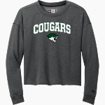 Cornerstone Cougars New Era Women's Tri-Blend Fleece Long Sleeve Crew Front Thumbnail