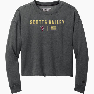 New Era Women's Tri-Blend Fleece Long Sleeve Crew