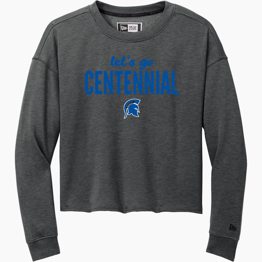 CENTENNIAL HIGH SCHOOL SPARTANS <span class="pdp-name-mascot">CENTENNIAL SPARTANS</span> New Era Women's Tri-Blend Fleece Long Sleeve Crew
