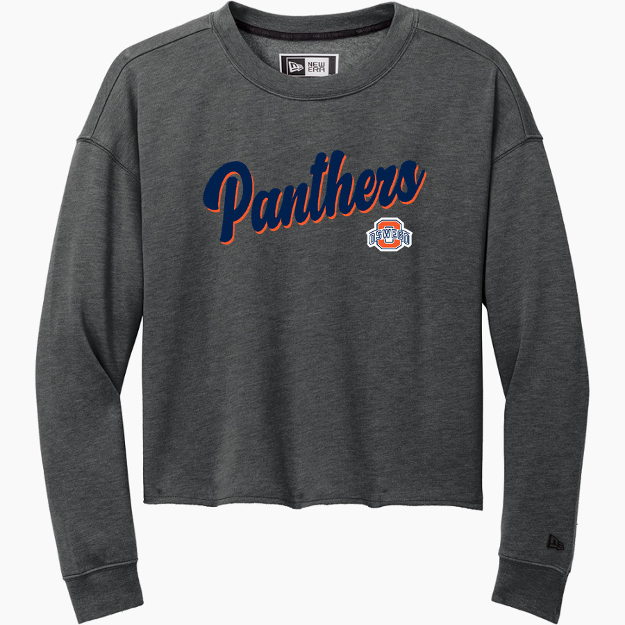 Oswego Panthers New Era Women's Tri-Blend Fleece Long Sleeve Crew