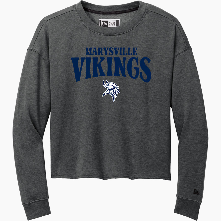 MARYSVILLE HIGH SCHOOL VIKINGS <span class="pdp-name-mascot">MARYSVILLE VIKINGS</span> New Era Women's Tri-Blend Fleece Long Sleeve Crew