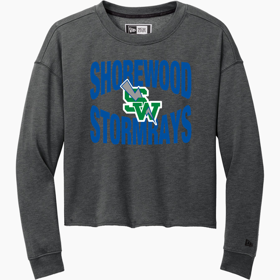 SHOREWOOD HIGH SCHOOL STORMRAYS <span class="pdp-name-mascot">SHOREWOOD THUNDERBIRDS</span> New Era Women's Tri-Blend Fleece Long Sleeve Crew