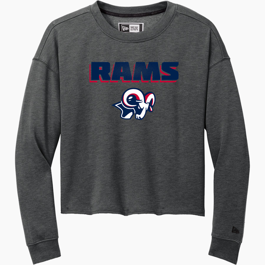 Bluefield University Sideline Store <span class="pdp-name-mascot">Bluefield University</span> New Era Women's Tri-Blend Fleece Long Sleeve Crew