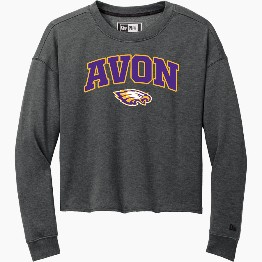 AVON HIGH SCHOOL EAGLES <span class="pdp-name-mascot">AVON EAGLES</span> New Era Women's Tri-Blend Fleece Long Sleeve Crew