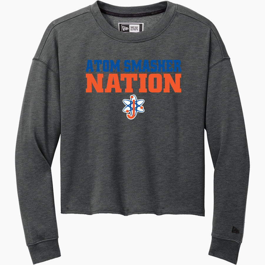 Johnson Atom Smashers <span class="pdp-name-mascot">Sol C. Johnson Atom Smashers</span> New Era Women's Tri-Blend Fleece Long Sleeve Crew