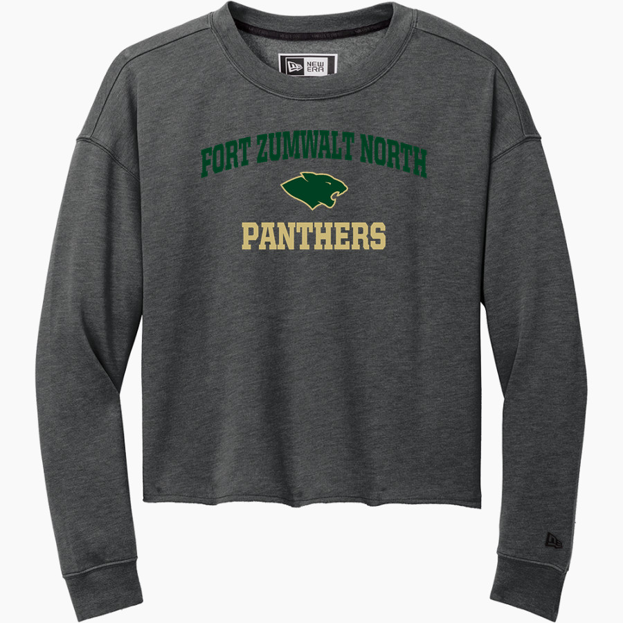 FORT ZUMWALT NORTH HIGH SCHOOL PANTHERS <span class="pdp-name-mascot">FORT ZUMWALT NORTH PANTHERS</span> New Era Women's Tri-Blend Fleece Long Sleeve Crew