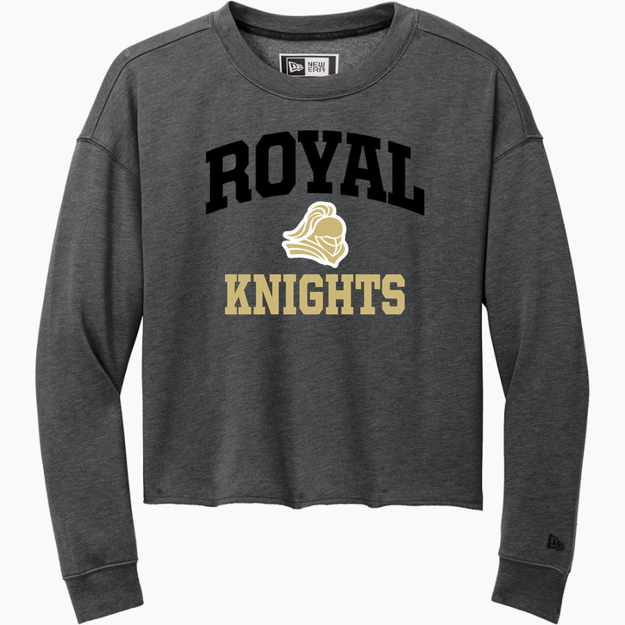ROYAL HIGH SCHOOL KNIGHTS <span class="pdp-name-mascot">ROYAL KNIGHTS</span> New Era Women's Tri-Blend Fleece Long Sleeve Crew