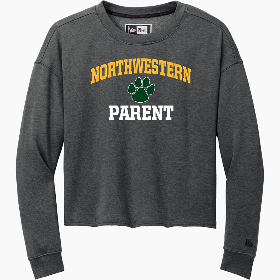 Northwestern Wildcats <span class="pdp-name-mascot">Northwestern High School Wildcats</span> New Era Women's Tri-Blend Fleece Long Sleeve Crew