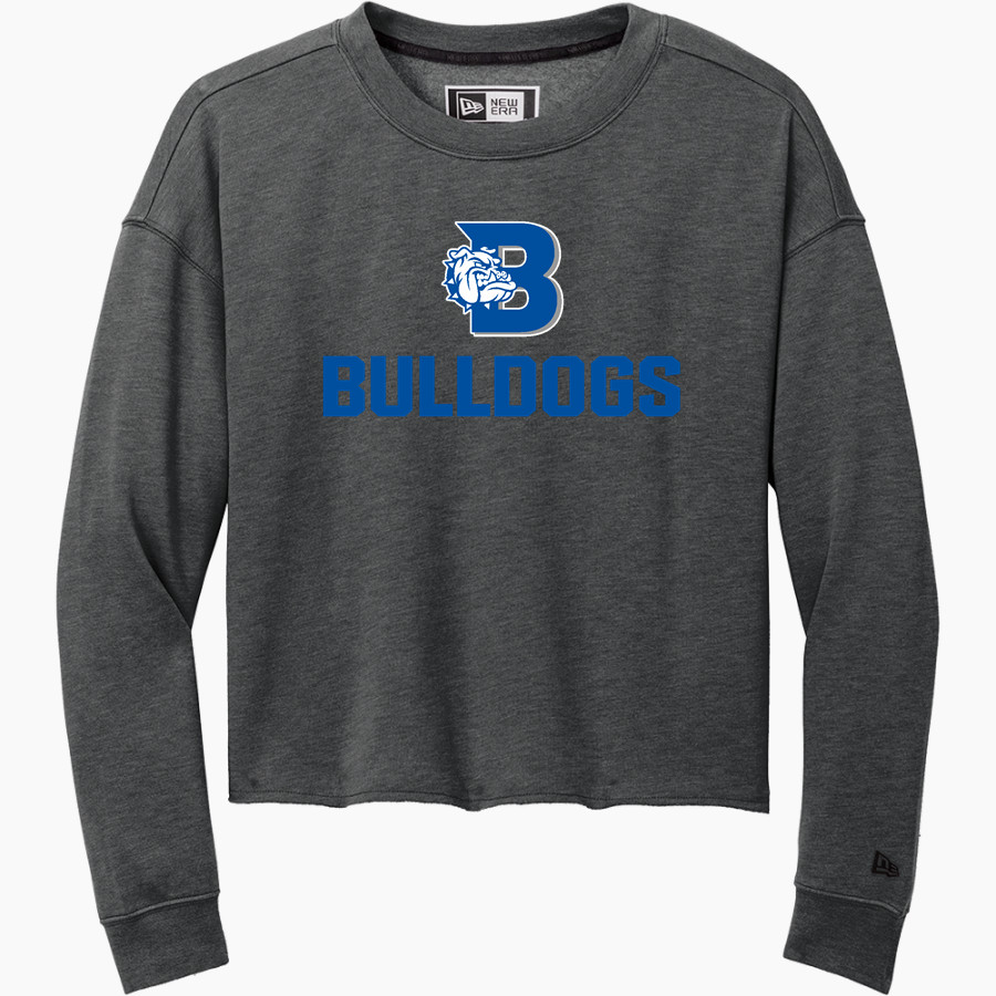BANDERA HIGH SCHOOL BULLDOGS New Era Women's Tri-Blend Fleece Long Sleeve Crew