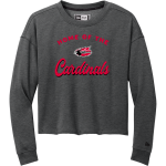 CHADWICK HIGH SCHOOL CARDINALS <span class="pdp-name-mascot">CHADWICK CARDINALS</span> New Era Women's Tri-Blend Fleece Long Sleeve Crew Front Thumbnail