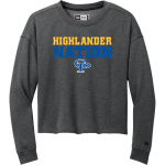 GATLINBURG-PITTMAN HIGH SCHOOL HIGHLANDERS <span class="pdp-name-mascot">GATLINBURG - PITTMAN HIGHLANDERS</span> New Era Women's Tri-Blend Fleece Long Sleeve Crew Front Thumbnail